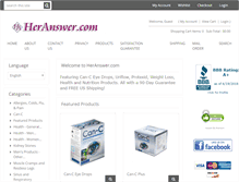 Tablet Screenshot of heranswer.com